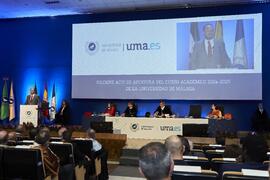 Intervención de Ramón Herrera de las Heras. Apertura del Curso Académico 2024/2025 de la Universidad de Málaga. Paraninfo. Septiembre de 2024