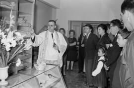 Málaga. Bendición de la camisería "Dominique". Enero de 1963