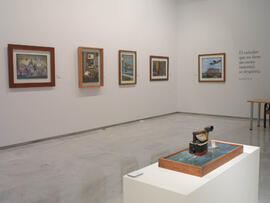 Exposición Lorenzo Saval. Sala de exposiciones del Rectorado. Febrero de 2008