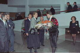Inauguración de la Facultad de Psicología y la Biblioteca General por parte de la Infanta Elena. Campus de Teatinos, Málaga. Diciembre de 1993