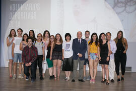 Homenaje a los voluntarios deportivos de la Universidad de Málaga. Gala del Deporte Universitario 2018. Escuela Técnica Superior de Ingeniería de Telecomunicaciones. Junio de 2018