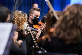 Trompas. Concierto de Bandas Sonoras de la 31 edición de Fancine de la Universidad de Málaga. Auditorio de la Escuela Técnica de Ingeniería de Telecomunicaciones e Informática. Noviembre de 2021