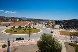 Nuevo Pabellón de Gobierno y alrededores. Campus de Teatinos. Junio de 2021