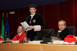 Intervención de José Carlos Gómez Villamandos. Entrega de la Medalla de Oro de la Universidad de Córdoba a la Universidad de Málaga. Córdoba. Junio de 2022