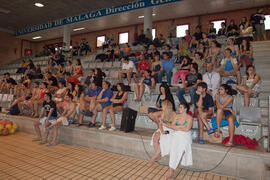 Asistentes al taller de Intervención en Medio Acuático. 4º Congreso Internacional de Actividad Físico-Deportiva para Mayores. Complejo Polideportivo Universitario. Marzo de 2011
