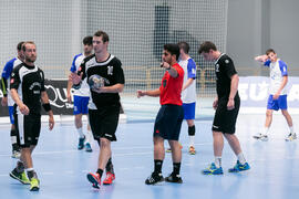 Partido Universidad de Barcelona - Universidad de Basilea. Categoría masculina. Campeonato Europeo Universitario de Balonmano. Antequera. Julio de 2017