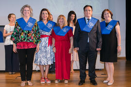 Imposición de becas. Graduación y clausura del curso del Aula de Mayores de la Universidad de Málaga. Campus de Teatinos. Junio de 2018