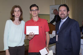 Entrega del segundo premio. Jornada de clausura del I Concurso de Creación de Empresas. Facultad de Ciencias Económicas y Empresariales. Málaga. Mayo de 2015