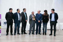 Entrega del premio CIMA 2017 a Francisco Contreras, "Súper Paco". Inauguración del 7º Congreso Internacional de Actividad Física Deportiva para Mayores. Escuela Técnica Superior de Ingeniería de Telecomunicaciones y de Informática. Noviembre de 2017