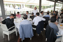 Almuerzo de despedida de la X Tribuna España - Corea. Restaurante "El Palmeral". Octubre de 2015