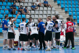 Partido Universidad de Suceava - Universidad Duisburg-Essen. Categoría masculina. Campeonato Europeo Universitario de Balonmano. Antequera. Julio de 2017