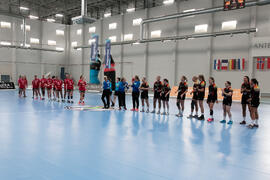 Partido Universidad de Oslo - Universidad de Colonia. Categoría femenina. Campeonato Europeo Universitario de Balonmano. Antequera. Julio de 2017