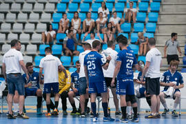 Partido Universidad de Suceava - Universidad Duisburg-Essen. Categoría masculina. Campeonato Europeo Universitario de Balonmano. Antequera. Julio de 2017
