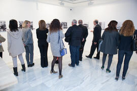Inauguración de la exposición "Málaga, 50 años de la Facultad de Económicas" en el Archivo Municipal. Archivo Municipal. Noviembre de 2015