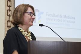 Yolanda García Calvente. 50 Aniversario de la Facultad de Medicina de la Universidad de Málaga. Facultad de Medicina. Octubre de 2022