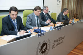 Encuentro de rectores de Brasil, Portugal y España: Creación de empresas de base tecnológica. Edificio del Rectorado. Octubre de 2015