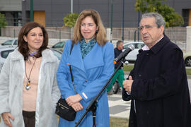 Intervención de José Ángel Narváez. Inauguración de la "primera arbolada" en la Universidad de Málaga. Escuela Técnica Superior de Ingeniería Industrial. Enero de 2020
