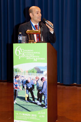 Ignacio Ara Royo. Primer panel de expertos. 6º Congreso Internacional de Actividad Física Deportiva para Mayores. Escuela Técnica Superior de Ingeniería de Telecomunicaciones y de Informática. Marzo de 2015