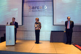 Cena de gala con motivo al homenaje para los jubilados y personal que cumple 25 años de servicio en la Universidad de Málaga. Hotel Barceló. Febrero de 2009