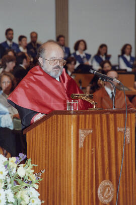 Apertura del Curso Académico 1996/1997 de la Universidad de Málaga. Teatro Cervantes. Octubre de 1996