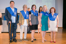 Imposición de becas. Graduación y clausura del curso del Aula de Mayores de la Universidad de Málaga. Campus de Teatinos. Junio de 2018
