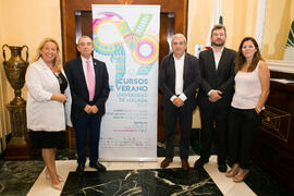 Autoridades. Curso "La agenda para lograr ciudades y comunidades sostenibles". Cursos de Verano de la Universidad de Málaga. Málaga. Julio de 2019