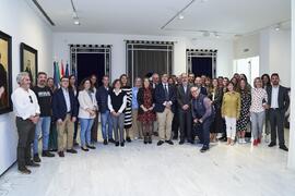 Foto de grupo. Toma de posesión de nuevos cargos de la Universidad de Málaga. Edificio del Rectorado. Abril de 2024