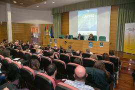 Acto inaugural. Jornada "Brexit y Gibraltar. Un reto con oportunidades conjuntas". Edificio del Rectorado. Febrero de 2017