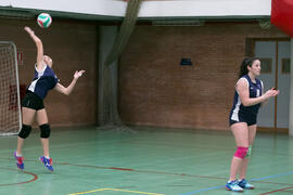 Partido femenino Universidad de Málaga - Universidad de A Coruña. Campeonato de España Universitario de Voleibol. Complejo Polideportivo Universitario. Abril de 2018
