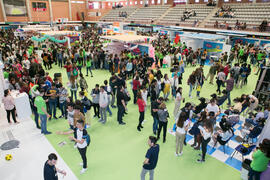 Jornadas de Puertas Abiertas de la Universidad de Málaga. Complejo Polideportivo Universitario. Abril de 2018