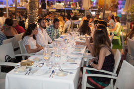 Cena de gala en el restaurante El Palmeral. Olimpiada Española de Economía, Fase Nacional. Puerto de Málaga Muelle 2 El Palmeral de las Sorpresas. Junio de 2015
