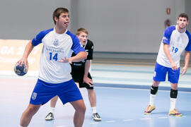 Partido Universidad de Barcelona - Universidad de Basilea. Categoría masculina. Campeonato Europeo Universitario de Balonmano. Antequera. Julio de 2017