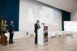 Víctor Fernando Muñoz. Inauguración del 7º Congreso Internacional de Actividad Física Deportiva para Mayores. Escuela Técnica Superior de Ingeniería de Telecomunicaciones y de Informática. Noviembre de 2017
