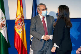 Toma de posesión de Cristina Milagrosa Castillo Rodríguez como nueva profesora titular del Área de Didáctica de la Lengua y la Literatura (Inglés) de la Universidad de Málaga. Paraninfo. Diciembre de 2021