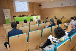 Presentación del programa de intercambio de emprendedores en el Encuentro de rectores de Brasil, Portugal y España. Edificio The Green Ray. Octubre de 2015
