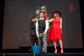 Ensayos para la Gala Inaugural de la XXIV edición de Fancine de la Universidad de Málaga. Teatro Cervantes. Noviembre de 2014