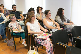 Asistentes al taller transversal "Descubre #tuCIENxCIEN". Cursos de Verano de la Universidad de Málaga. Ronda. Julio de 2018