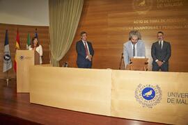 Toma de posesión de José Antonio Onieva González como nuevo Vicerrector Adjunto de Planificación de Profesorado de la Universidad de Málaga. Edificio del Rectorado. Abril de 2024