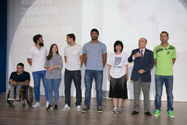 Homenaje a los medallistas de los Campeonatos de España Universitarios. Gala del Deporte Universitario 2018. Escuela Técnica Superior de Ingeniería de Telecomunicaciones. Junio de 2018