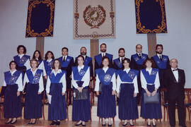 Investidura como Doctor "Honoris Causa" de D. Manuel Elkin Patarroyo por la Universidad de Málaga. Teatro Cervantes. Junio de 1996