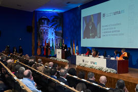 Discurso de Teodomiro López. Investidura de Bernardo Quintero como Doctor "Honoris Causa" por la Universidad de Málaga. Paraninfo. Marzo de 2025