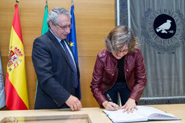 Toma de Posesión de Ana María Cruz Martín como nueva profesora titular del Departamento de Ingeniería de Sistemas y Automática de la Universidad de Málaga. Edificio del Rectorado. Febrero de 2018