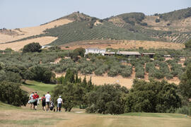 Jugadores en el Campeonato Europeo de Golf Universitario. Antequera. Junio de 2019