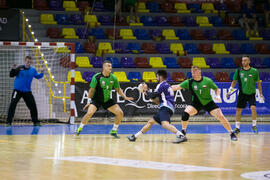 Partido Universidad de Málaga - Universidad de Rzeszow. Categoría masculina. Campeonato Europeo Universitario de Balonmano. Antequera. Julio de 2017