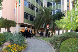 Comitiva previa a la Apertura del Curso Académico 2019/2020 de la Universidad de Málaga. Paraninfo. Septiembre de 2019