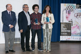 Entrega de títulos del Trofeo Rector. Gala del Deporte Universitario 2018. Escuela Técnica Superior de Ingeniería de Telecomunicaciones. Junio de 2018