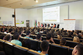 Acto de bienvenida a los alumnos de primer curso de Económicas. Paraninfo. Septiembre de 2014