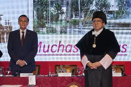 José Carlos Gómez y José Ángel Narváez. Entrega de la medalla de oro de la Universidad de Sevilla a la Universidad de Málaga. Iglesia de la Anunciación, Sevilla. Septiembre de 2022