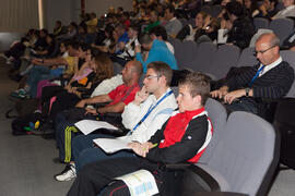Asistentes al panel de expertos. 4º Congreso Internacional de Actividad Físico-Deportiva para Mayores. Escuela Técnica Superior de Ingeniería Informática y Telecomunicaciones. Marzo de 2011