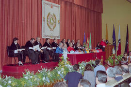 Apertura del Curso Académico 1998/1999 de la Universidad de Málaga. Paraninfo. Octubre de 1998